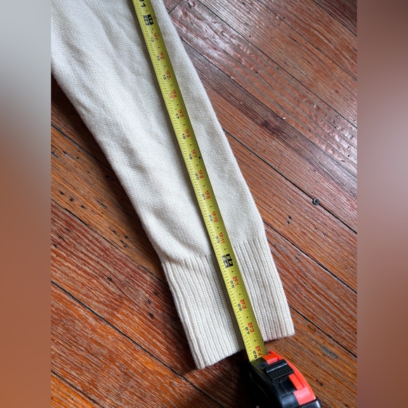 Talbots Women’s Lambswool Blend Kimono Duster Cream Cable Knit Cardigan Sweater - Picture 10 of 10